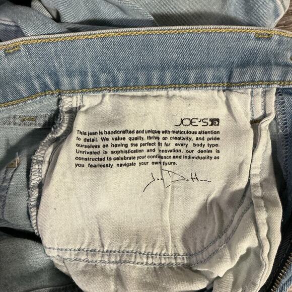 Joe’s Jeans The Blake High Rise Wide Leg Crop Distressed Denim Size 27 NWT - Picture 7 of 10